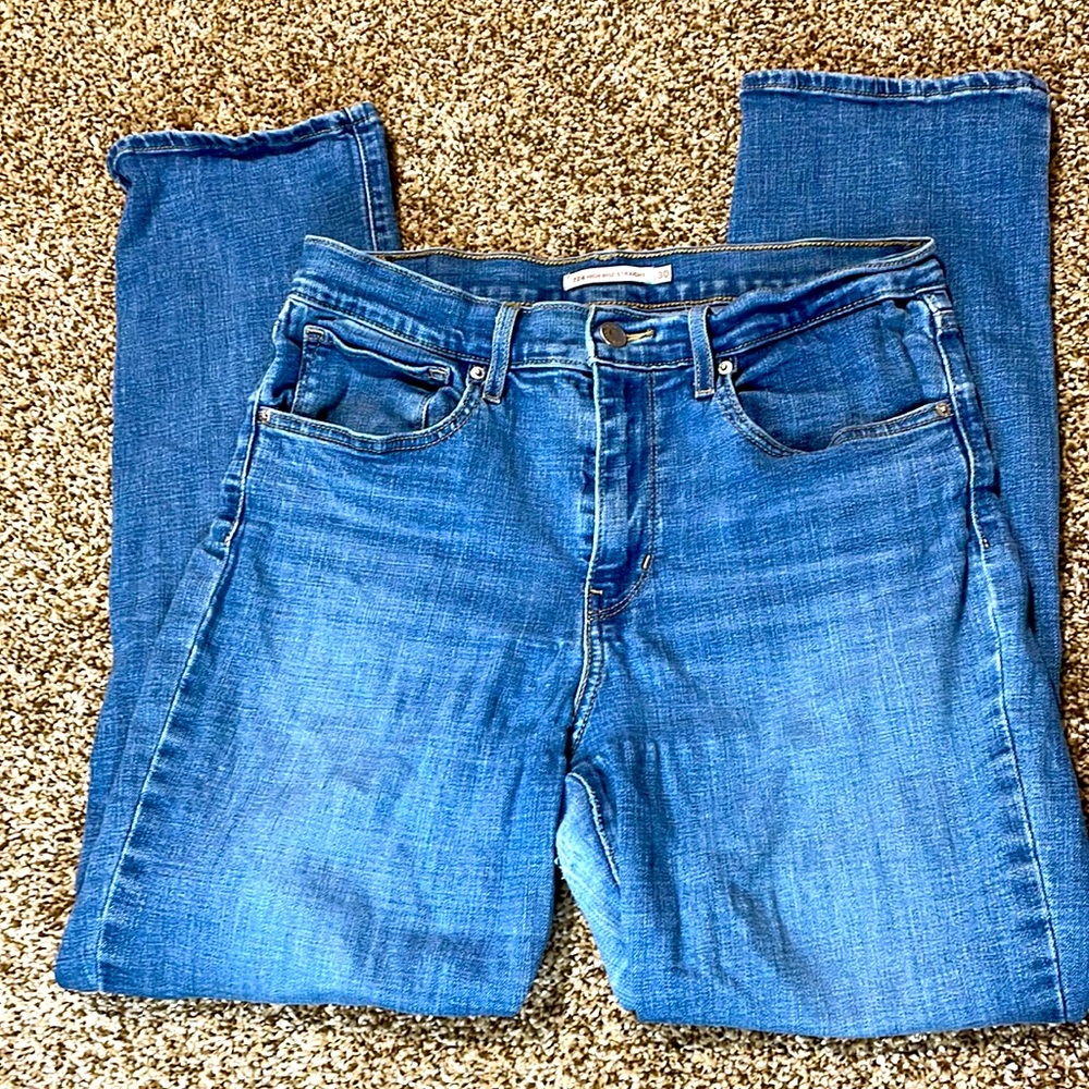 Levi’s 724 Ladies Jeans High Rise Straight W 30 L 28